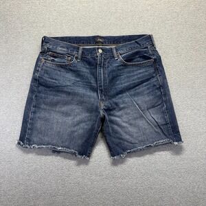 Polo Ralph Lauren Shorts Mens 38 Blue Cutoffs Straight Vintage Classic Fit Denim